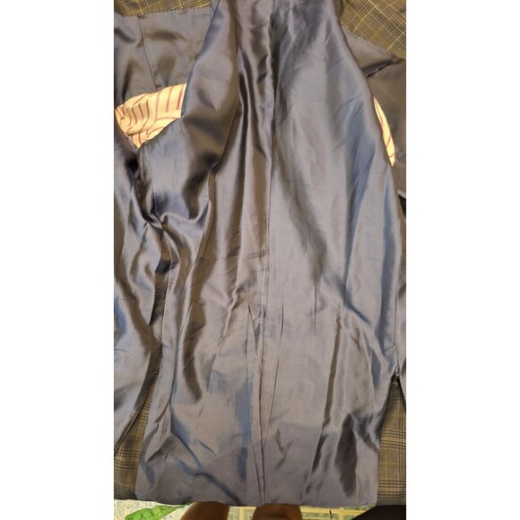 SARTORIA PARTENOPEA NAPOLI Men's 54L Sport Coat Blazer Wool Navy Check Business - Picture 16 of 16